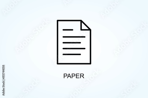 Paper Vector Or Logo Sign Symbol Illustration