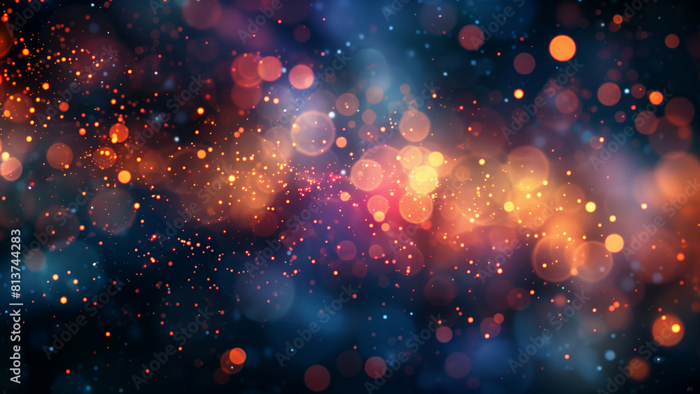Vibrant Abstract Bokeh Background with Blue and Orange Glowing Lights for Festive and Holiday Designs 8K Wallpaper High-resolution Vibrant Abstract Bokeh Background with Blue and Orange Glowing Lights for Festive and Holiday Designs 8K Wallpaper High-resolution