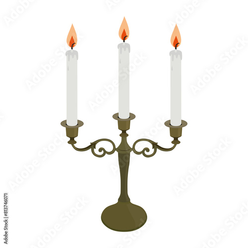 candlestick with candle