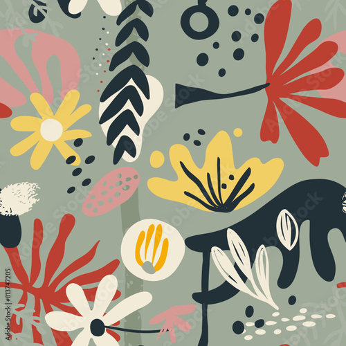 Set of vector colorful seamless abstract pattern wiColorful seamless abstract...