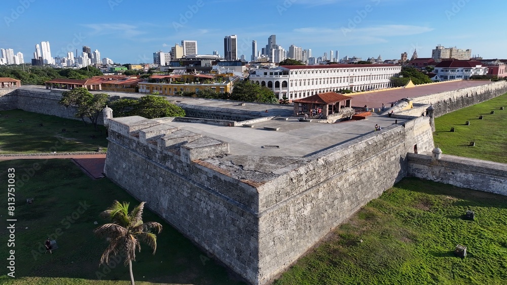 Famous Building At Cartagena Bolivar Colombia. Medieval Cartagena ...