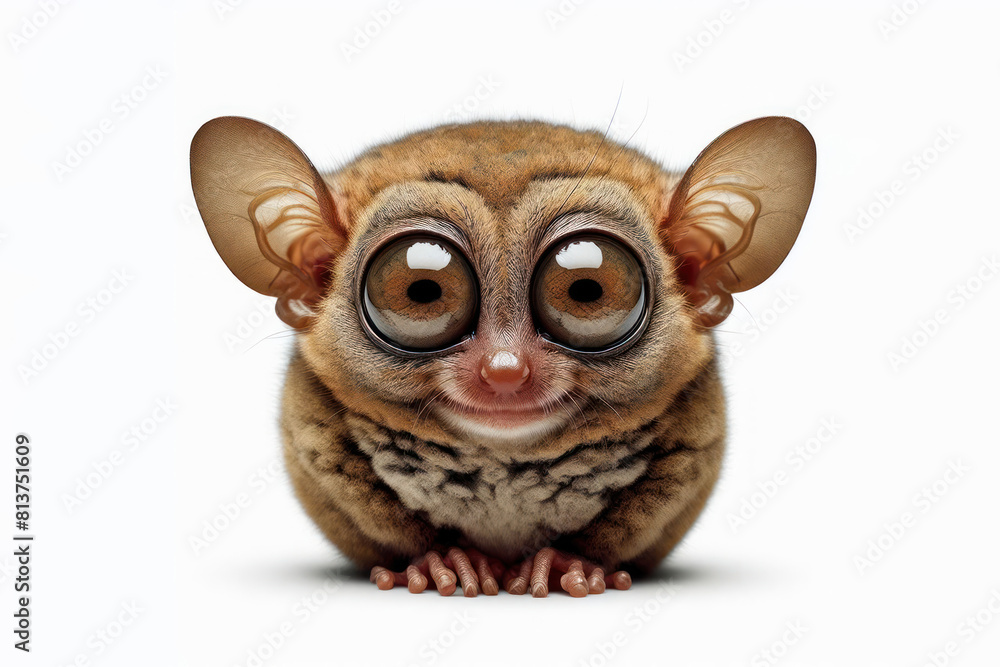 Tarsier isolated on white background Tarsier isolated on white background