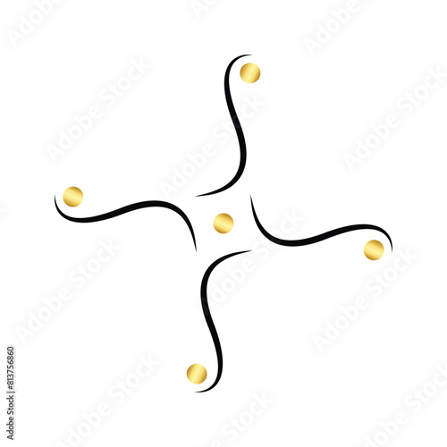 Beautiful vector illustration logo design