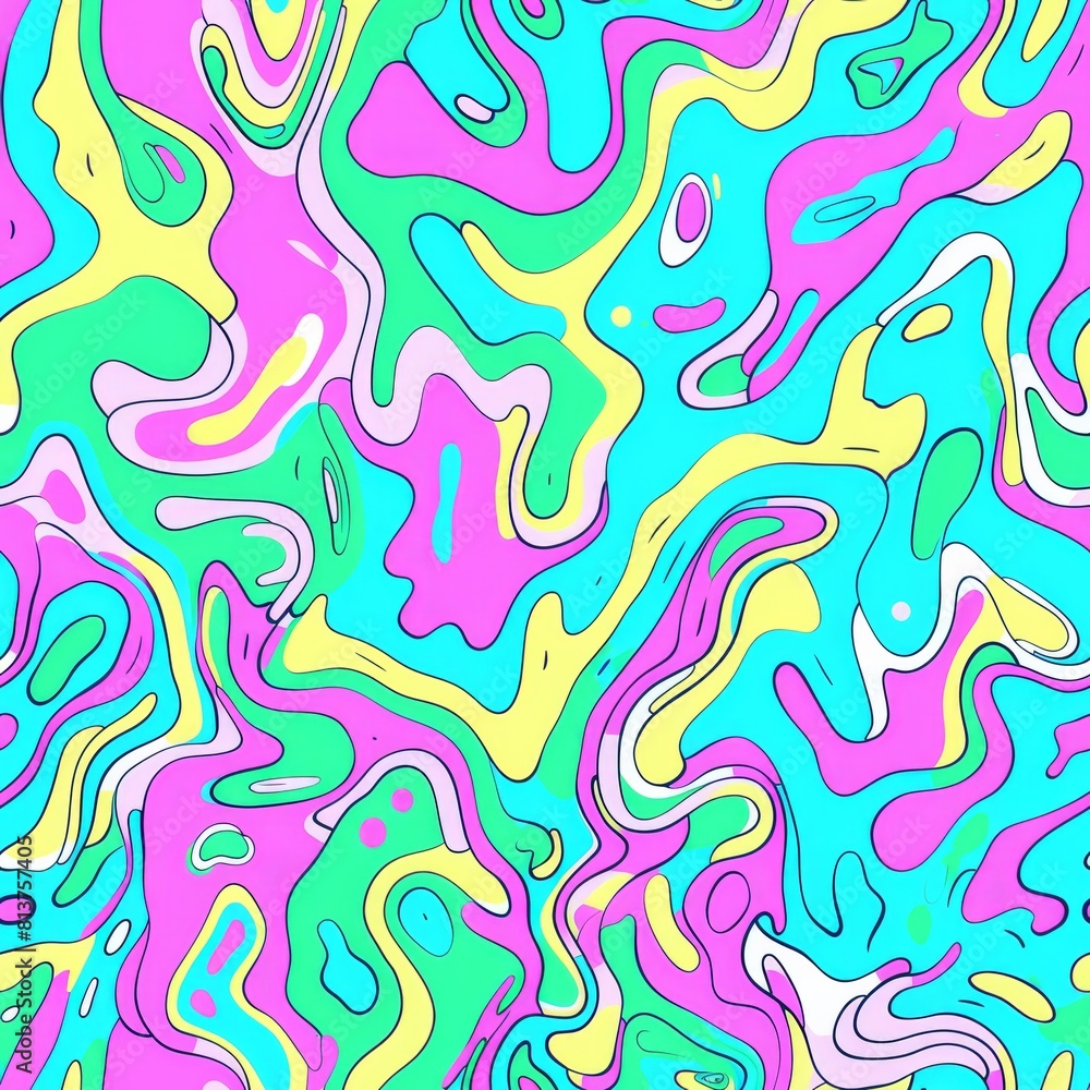 psychedelic seamless pattern. psychedelic seamless pattern.