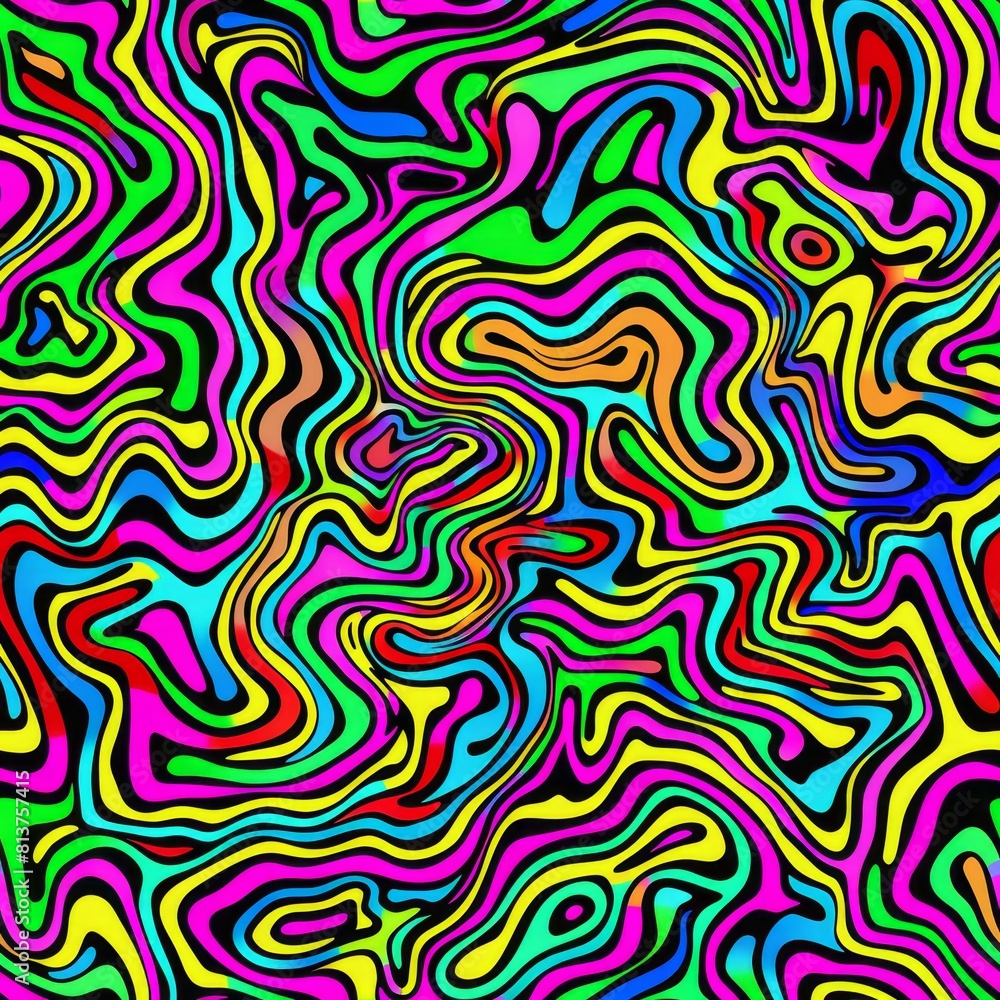 psychedelic seamless pattern. psychedelic seamless pattern.