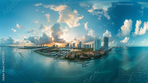 Panoramic view of Miami 