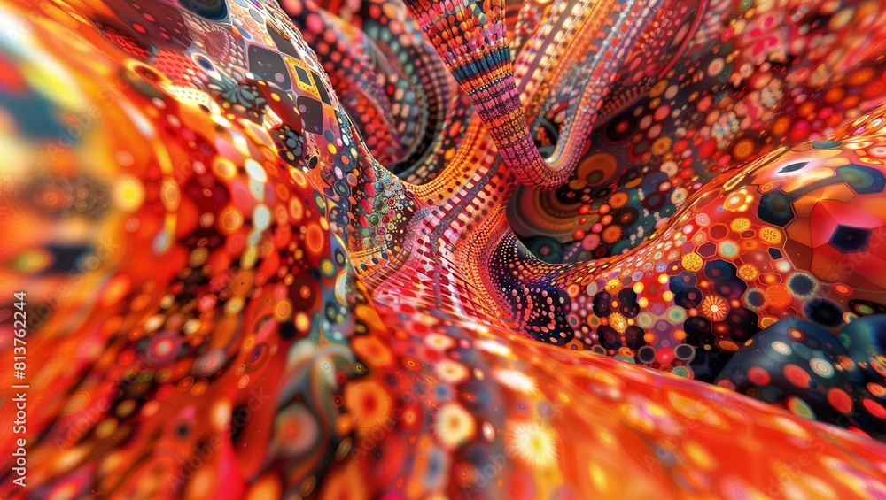 Vivid, intricate fractal art with organic patterns resembling microscopic organisms or cosmic phenomena in fiery shades of red, orange, and yellow with intricate details and glowing effects. Vivid, intricate fractal art with organic patterns resembling microscopic organisms or cosmic phenomena in fiery shades of red, orange, and yellow with intricate details and glowing effects.