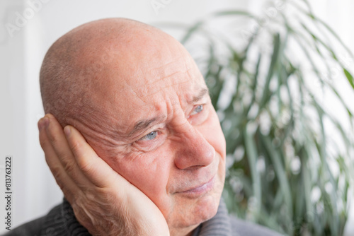 caucasian mature man holding painful ear close up, hearing loss, Ear Discomfort, Hearing Test, Acute Otitis Media, Diagnosing and Treating, Preventing Ear Issues