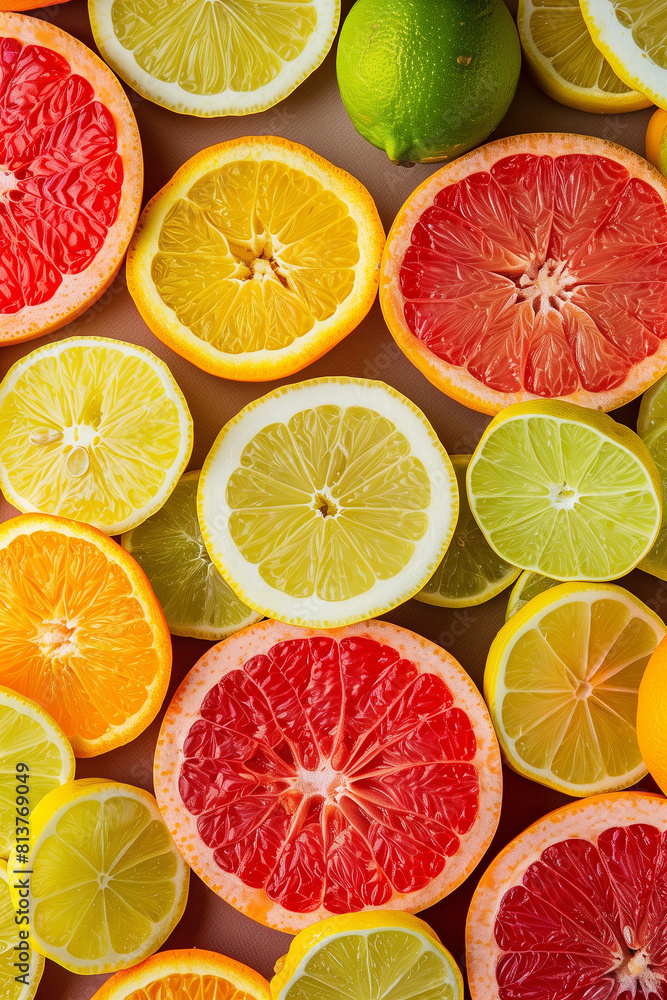 citrus fruit on the table, lemon, lime, orange, grapefruit top down citrus fruit on the table, lemon, lime, orange, grapefruit top down