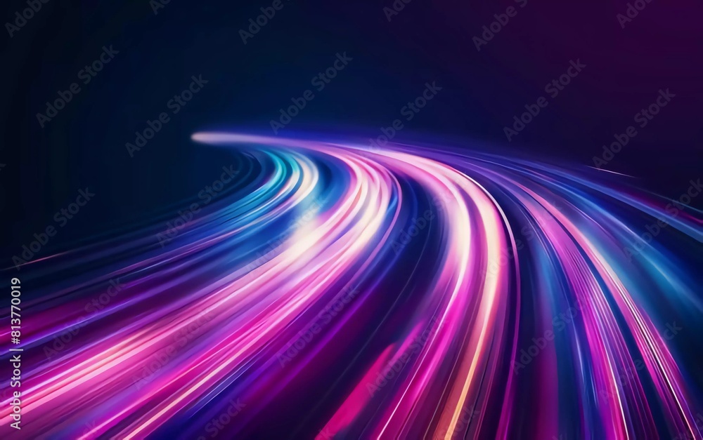 Light Trails, Long Time Exposure Motion Blur Effect. Very beautiful Vector Illustration Light Trails, Long Time Exposure Motion Blur Effect. Very beautiful Vector Illustration