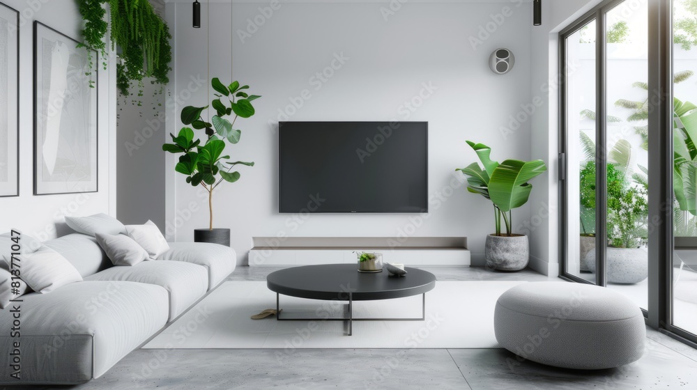 Modern minimalist style residential interior Modern minimalist style residential interior