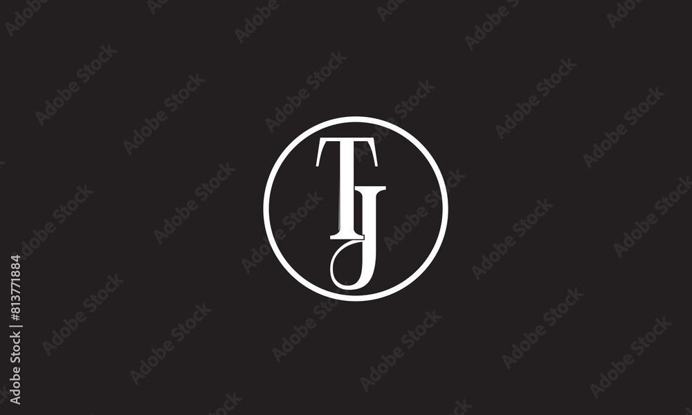 TJ, JT, J, T Abstract Letters Logo Monogram TJ, JT, J, T Abstract Letters Logo Monogram