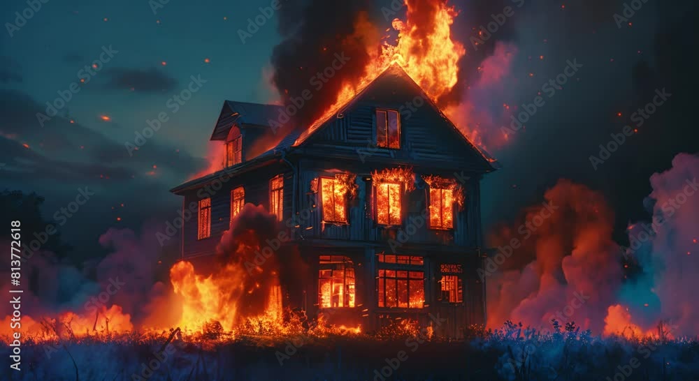 a house fire that was so powerful that it created thick clouds a house fire that was so powerful that it created thick clouds