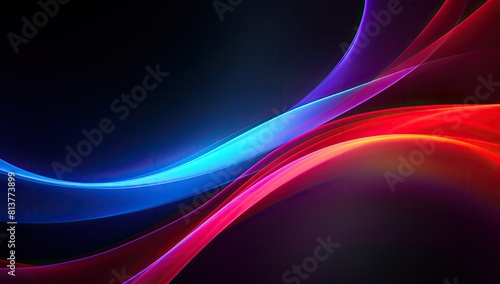 A colorful, wavy line with a purple and blue background. The line is very long and has a lot of detail