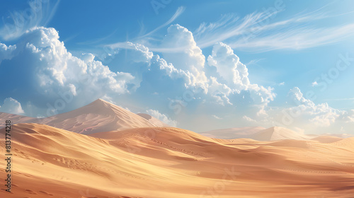 Sand dunes and desert