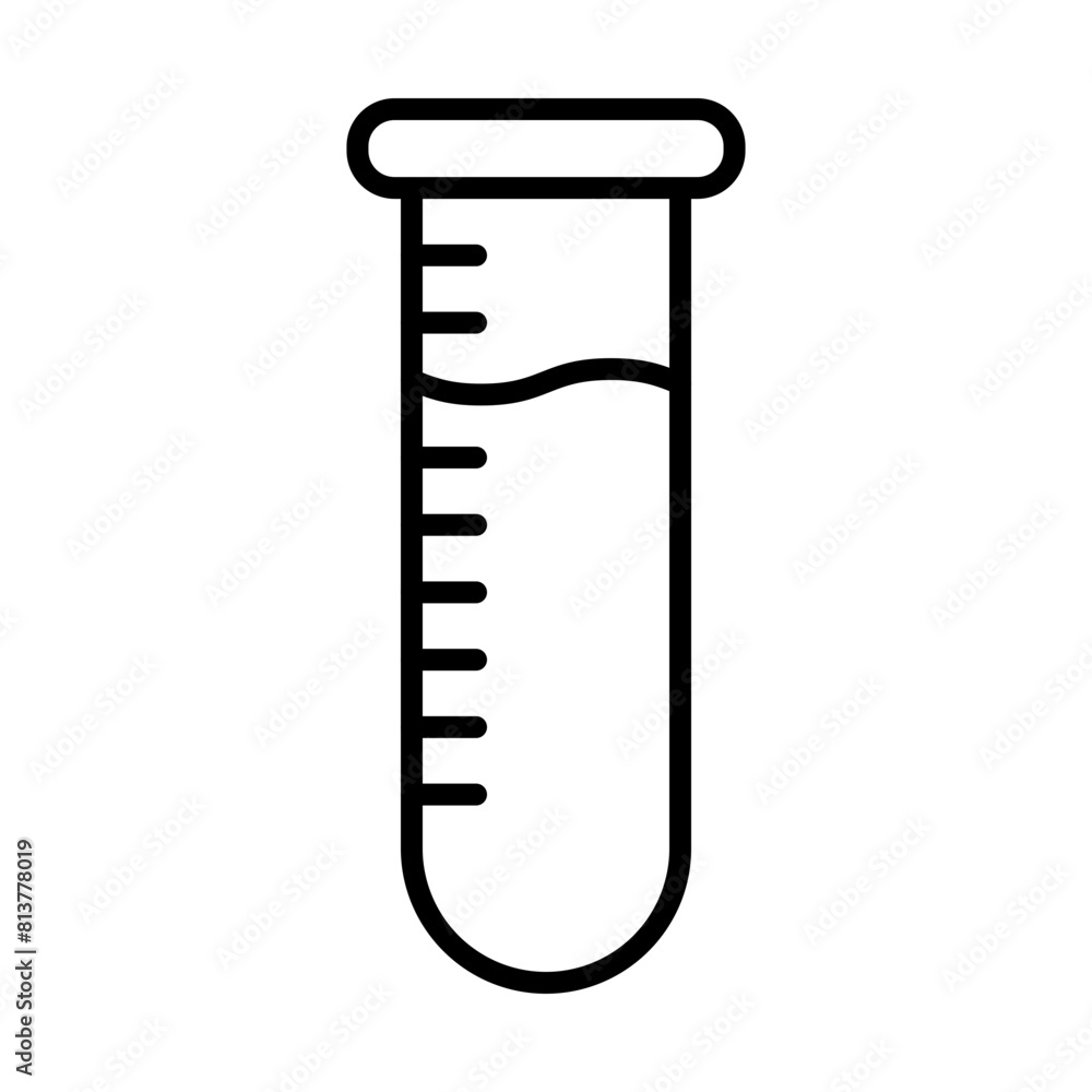 Test tube line icon Test tube line icon