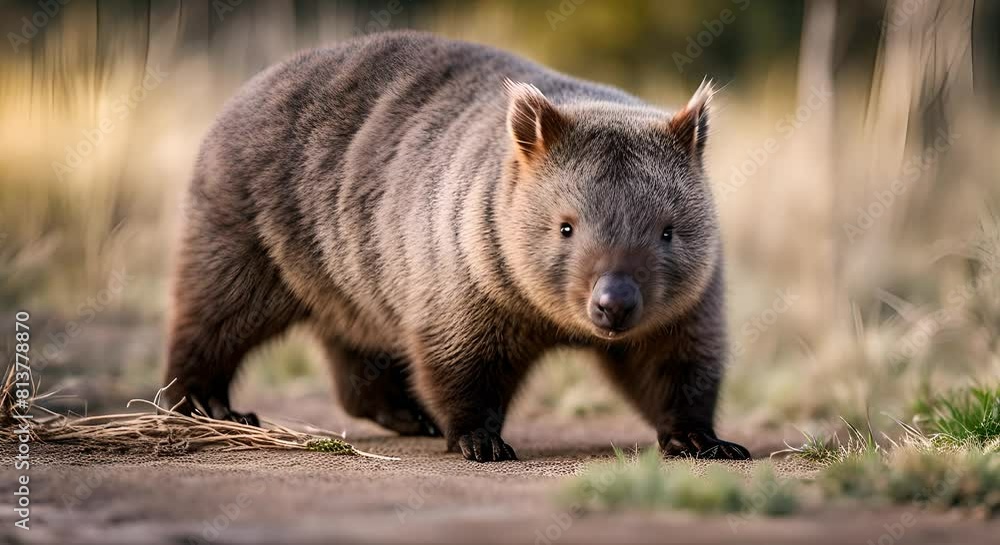 Wombats are land mammals living mainly in Australia. They are characterized by a strong, massive body and durable claws. Wombats are land mammals living mainly in Australia. They are characterized by a strong, massive body and durable claws.