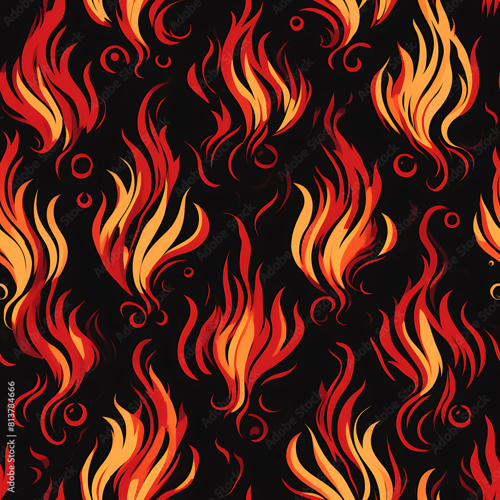 Fire seamless pattern, beautiful modern graphics can be used in a variety of designs. Fire seamless pattern, beautiful modern graphics can be used in a variety of designs.