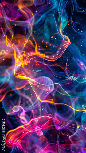 Vibrant Nebula - Abstract VJ Projections in Fluid Colors