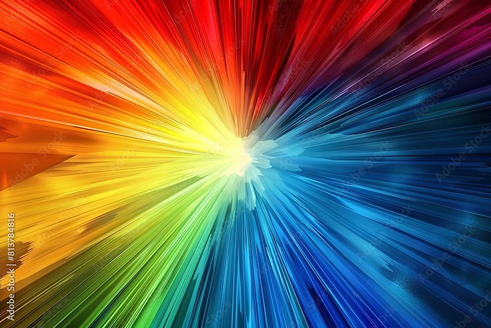 Fototapeta premium Abstract rainbow light colorful pattern.