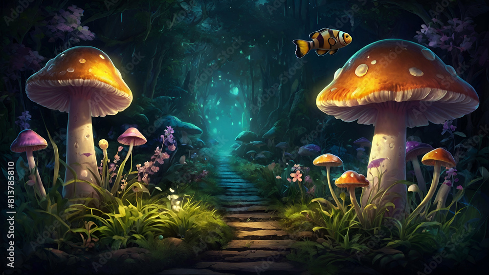 Fototapeta premium mushroom in the forest
