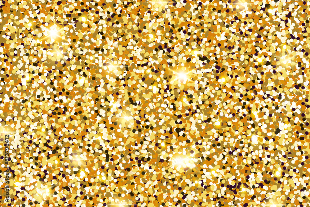 Gold glitter texture. Gold sparkles for vip card, exclusive, gift certificate, luxury store, privilege shopping, voucher, present. Vector illustration gold glitter texture, horizontal background. Gold glitter texture. Gold sparkles for vip card, exclusive, gift certificate, luxury store, privilege shopping, voucher, present. Vector illustration gold glitter texture, horizontal background.