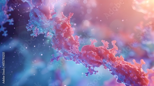 D Molecular Animation Illustrating Insulin Secretion from Pancreatic Beta Cells photo