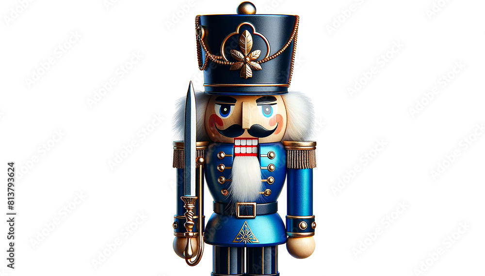 Christmas nutcracker toy soldiers, isolated on a white background. Christmas nutcracker toy soldiers, isolated on a white background.