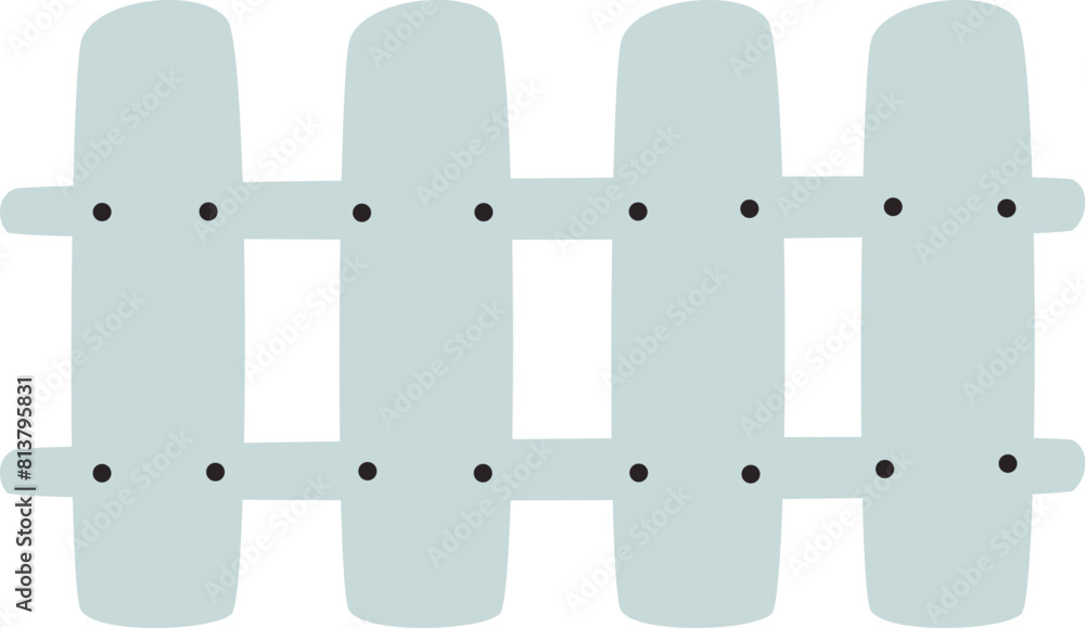 Fototapeta premium Wooden Fence Icon