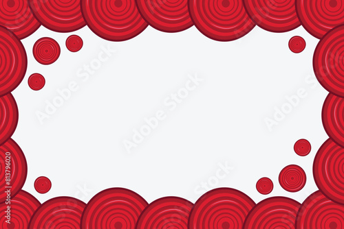 Beet border or beet frame. Violet beetroot banner.