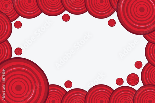 Beet border or beet frame. Violet beetroot banner.