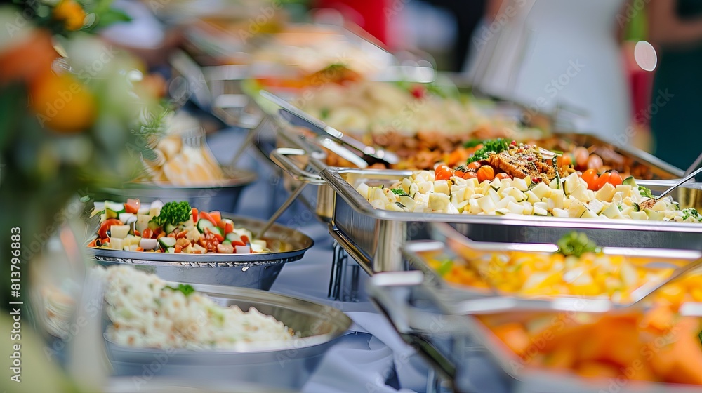 Catering wedding buffet for events. Wedding Reception Buffet Food