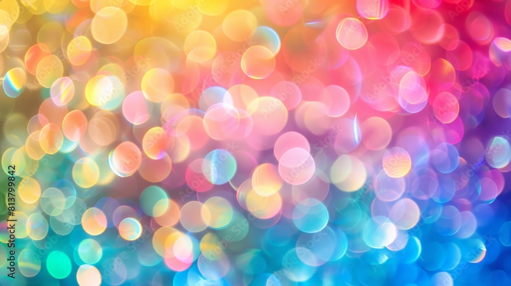 colorful background with many small circles. The circles are of different colors and sizes. The background is a mix of blue, green, and yellow