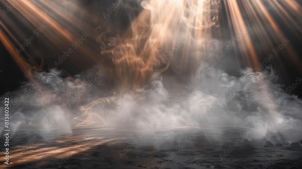 Obraz premium A timeless scene featuring Searchlight smoke background