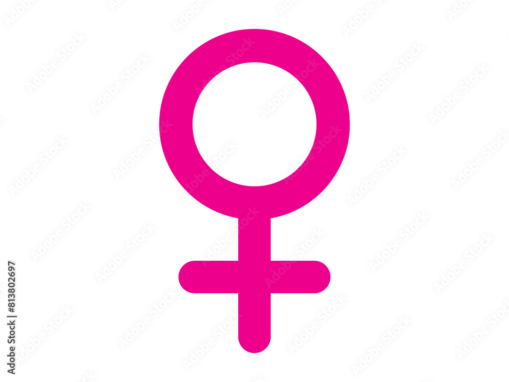 Female icon design illustration. Female icon design illustration.