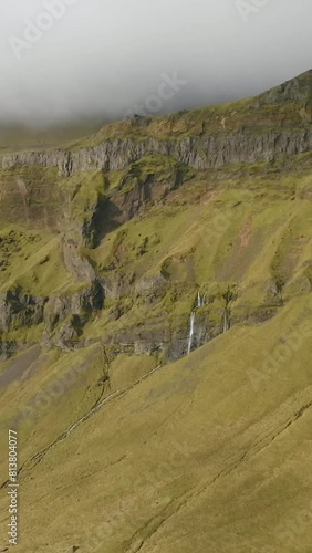 Aerial view of beautiful Iceland landscape