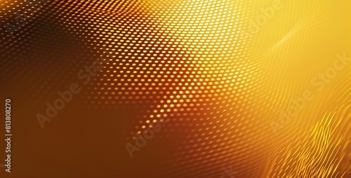gold dot halftone design abstract background, Generative Ai