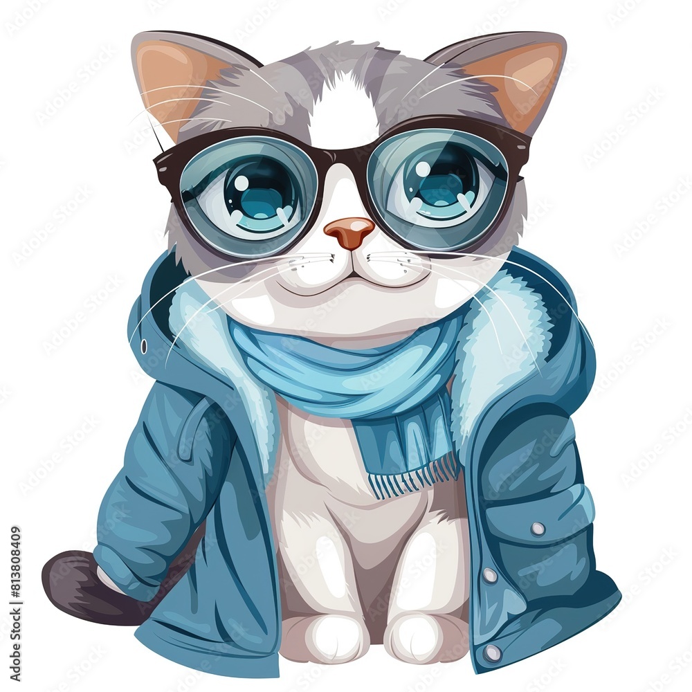 Fototapeta premium Cat cosplay fashion