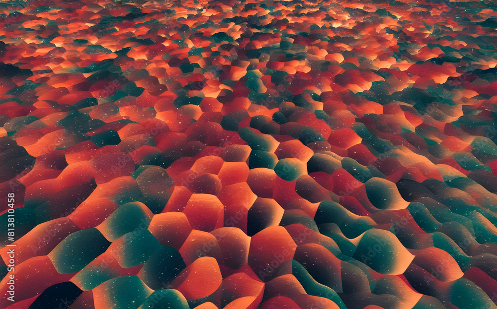 Fototapeta premium Energetic Symphony, A Kaleidoscope of Vibrant Colours