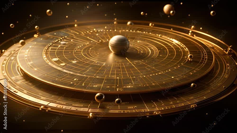 Solar system model showing planets orbiting around a central sun, illustrating the layout and movement of celestial bodies in space. Solar system model showing planets orbiting around a central sun, illustrating the layout and movement of celestial bodies in space.