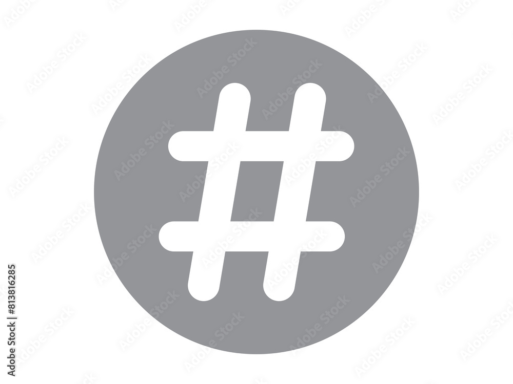 Obraz premium Hashtag icon