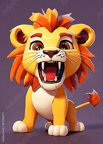 cartoon lion baby