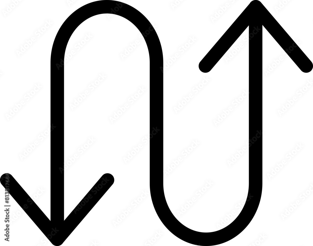 curve arrows icon curve arrows icon