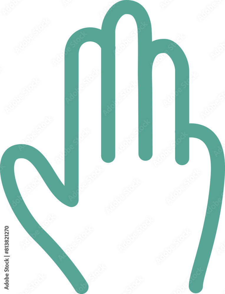 Fototapeta premium hand signs icon 