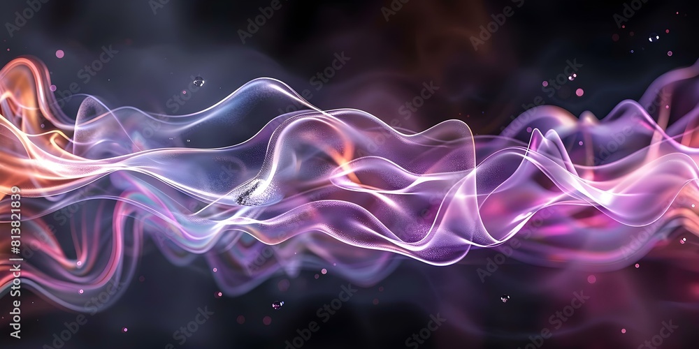 Fototapeta premium Dynamic D color splash waves on futuristic rainbow chrome texture background. Concept Color Splash Photography, Dynamic Waves, Futuristic Design, Rainbow Chrome Texture, Abstract Art