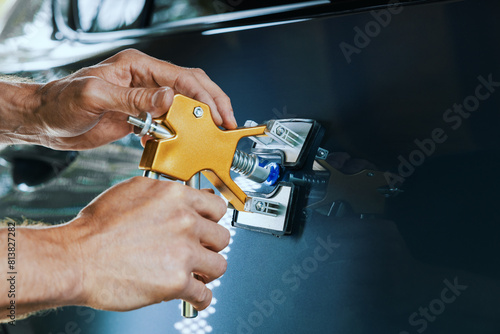 Wall Mural paintless car dent repair tool