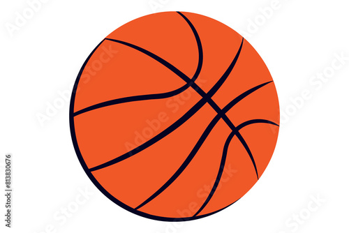 basketball isolated on a monotonous background