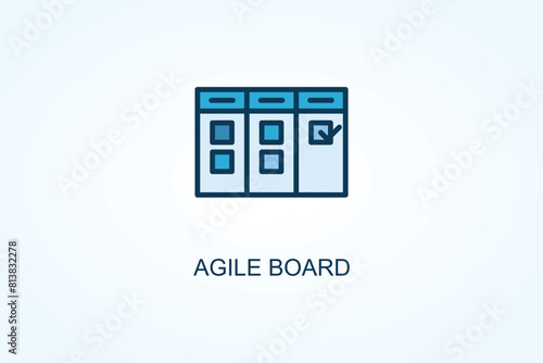Agile Board vector  or logo sign symbol illustration