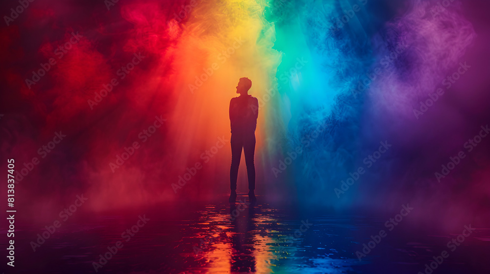 Pride Talent Show: Celebrating Diverse LGBTQ Skills and Performances with Photo Realistic Concepts of Singing and Dancing in Stock Photography Pride Talent Show: Celebrating Diverse LGBTQ Skills and Performances with Photo Realistic Concepts of Singing and Dancing in Stock Photography