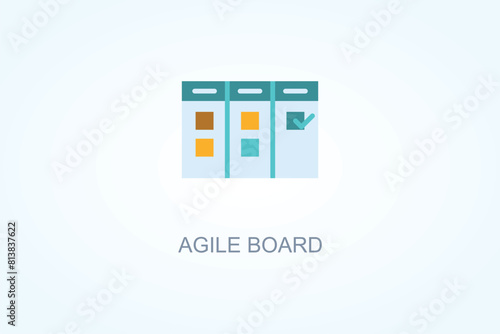 Agile Board Vector  Or Logo Sign Symbol Illustration